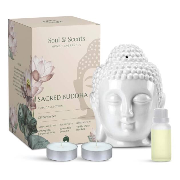Soul & Scents Sacred Buddha Ceramic Tea Light Burner
