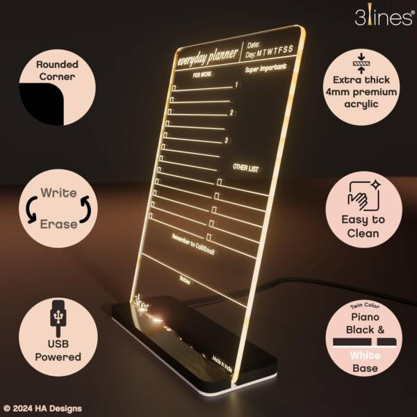 Acrylic LED Writing Board - Image 2