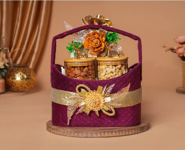 Velvet Hamper Basket