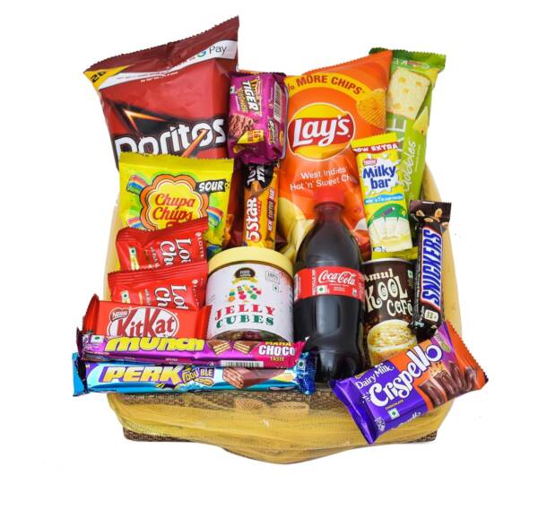 Food Essential Chocolate Gift Hamper Basket - Image 2